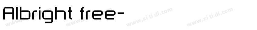 Albright free字体转换